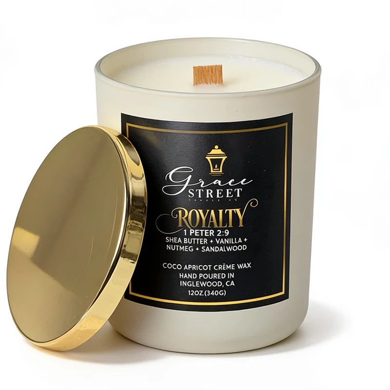 Royalty | 12. oz Luxury Candle w/ Gold Lid