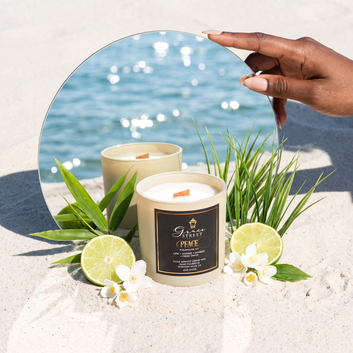 Peace Gold Lid Luxury Candle-12 oz