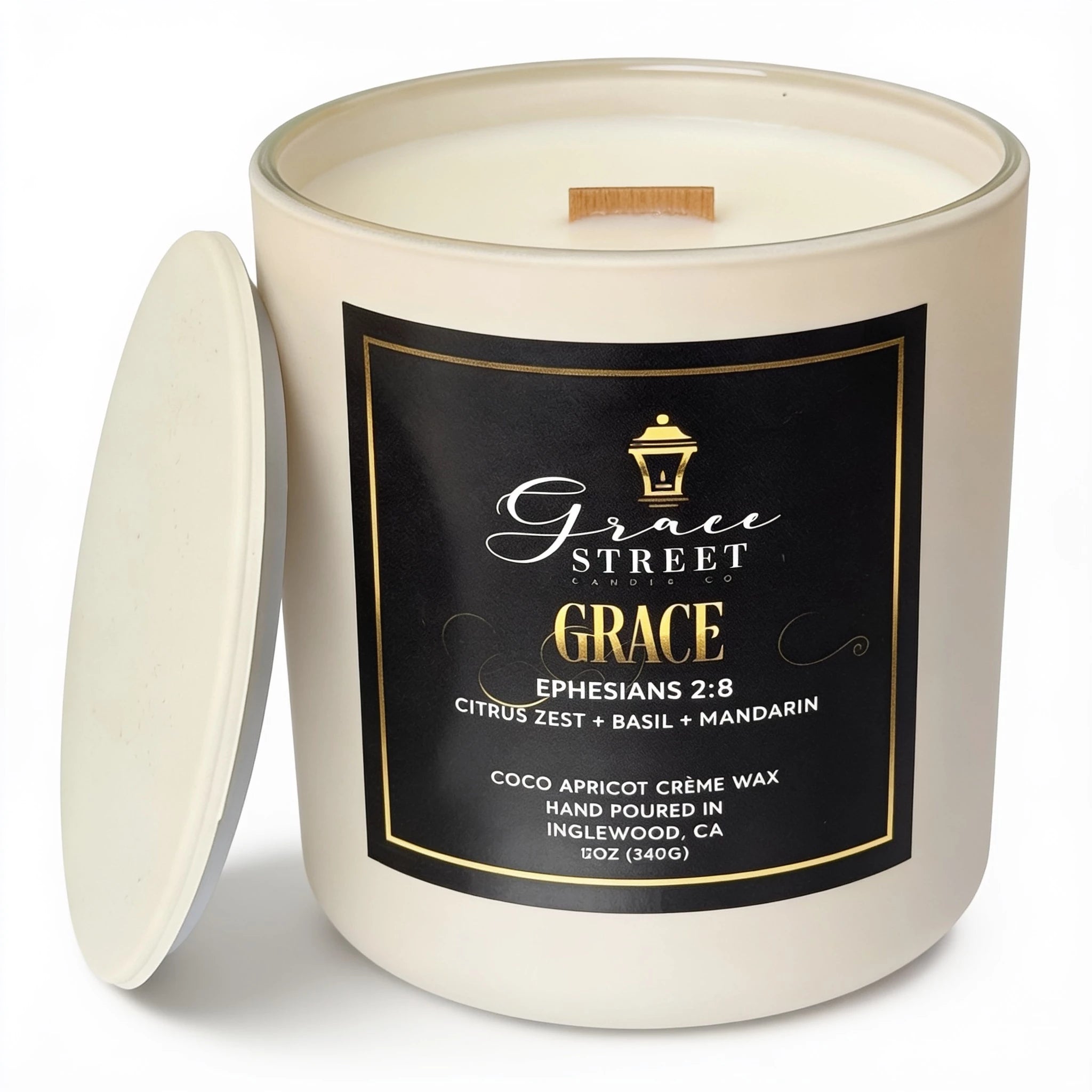 Grace Citrus Metal Lid Luxury Candle- 8oz
