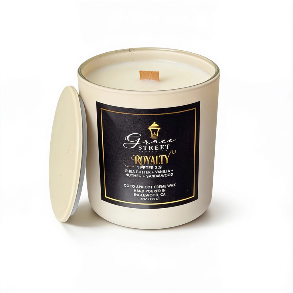 Royalty Vanilla Shea Butter Luxury Candle- 8 oz