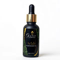 A 30ml bottle of Grace Street Selah Scented Body Oil, featuring a black glass bottle with a gold collar and a black label with gold lettering and green leaf accents, set against a plain white background.