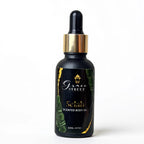 A 30ml bottle of Grace Street Selah Scented Body Oil, featuring a black glass bottle with a gold collar and a black label with gold lettering and green leaf accents, set against a plain white background.
