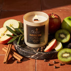 Harvest Time | 12 oz. Luxury Candle w/ Gold Lid