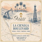 La Cienega Boulevard | 12 oz. Luxury Candle with Gold Lid