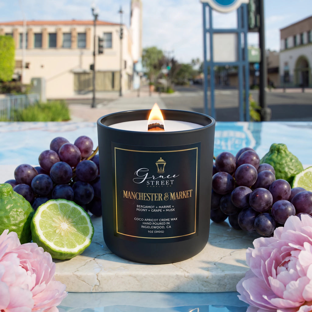 Manchester & Market Gold Lid Luxury Candle- 12 oz. Candle
