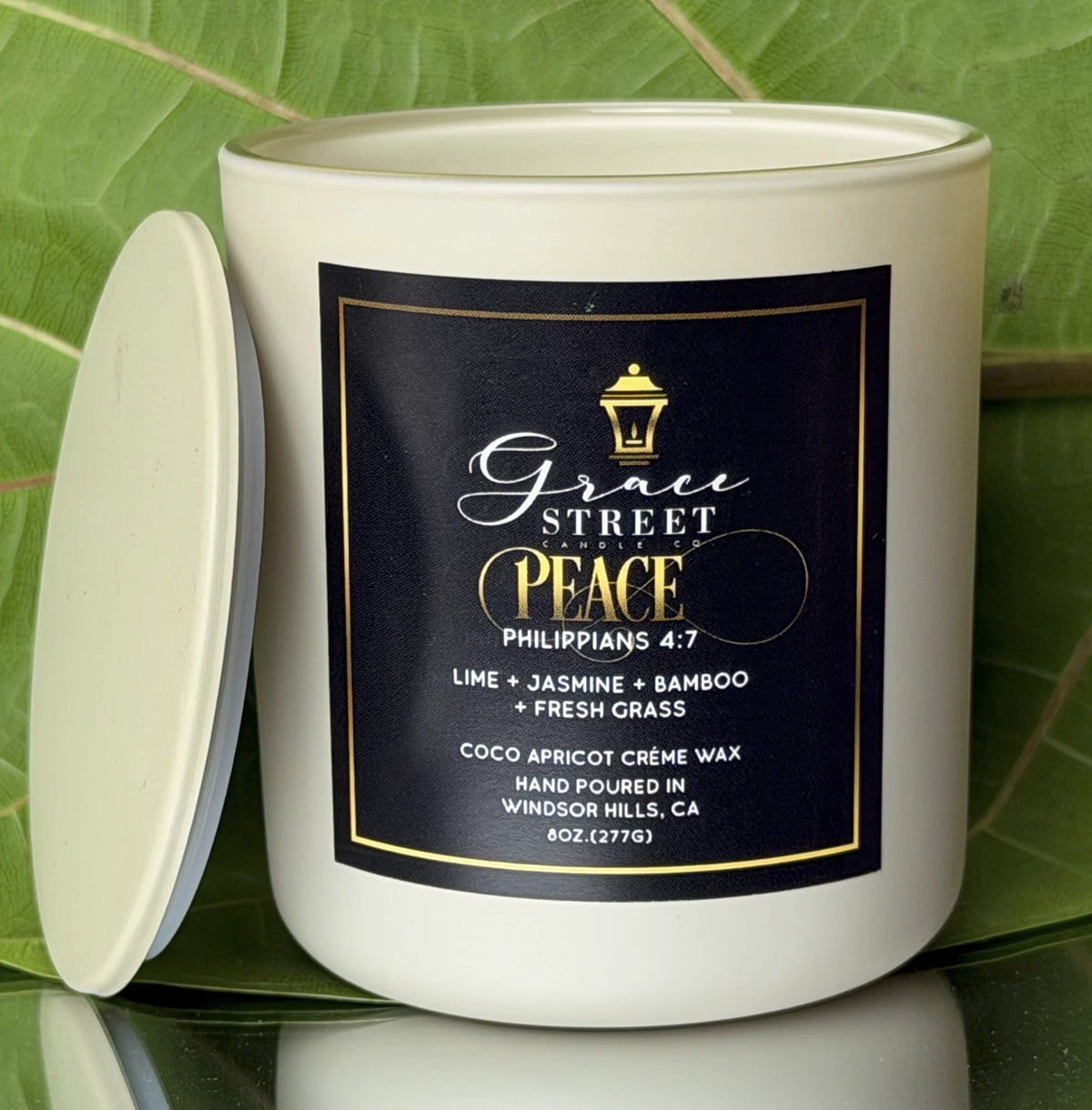 Peace Lime Metal Lid Luxury Candle-8oz