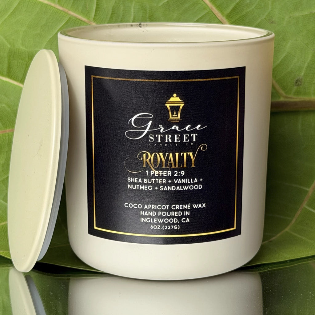 Royalty Vanilla Shea Butter Luxury Candle- 8 oz