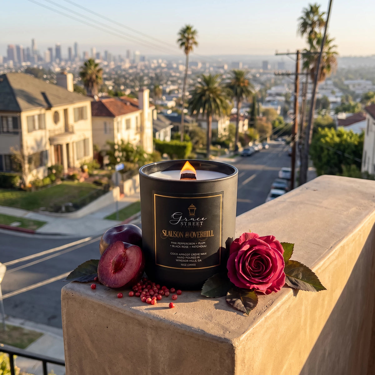 Slauson & Overhill Metal Lid Luxury Candle-8 oz